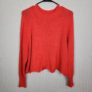 COTTON EMPORIUM Orange Knit Sweater M